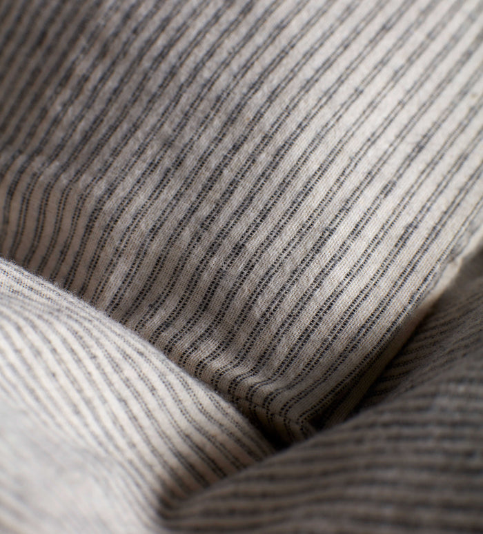 Grey Arthur Stripe Brushed 100% Cotton Housewife Pillowcase