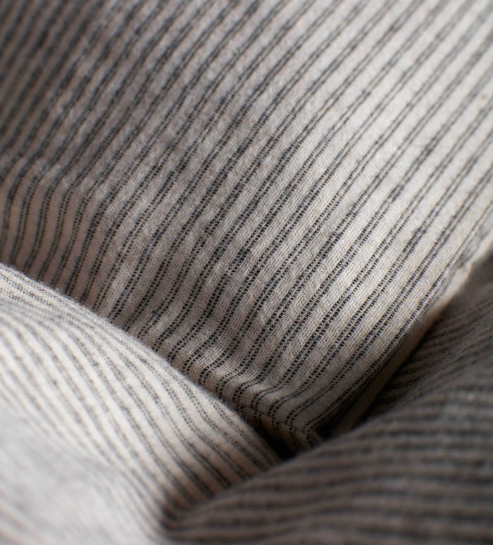 Grey Arthur Stripe Brushed 100% Cotton Bed Linen