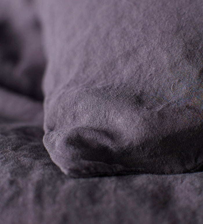 Aubergine Purple 100% Linen Bed Linen