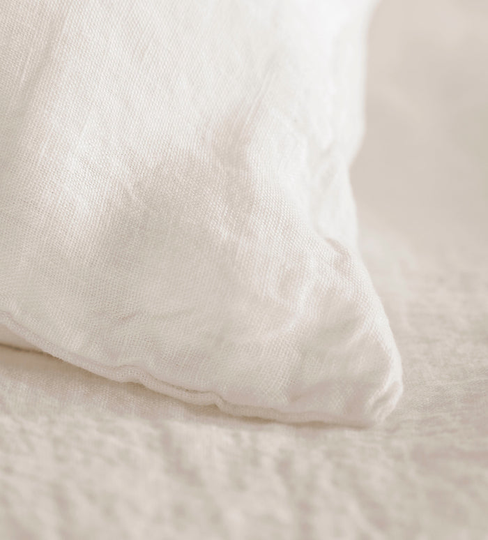 Cream 100% Linen Housewife Pillowcase
