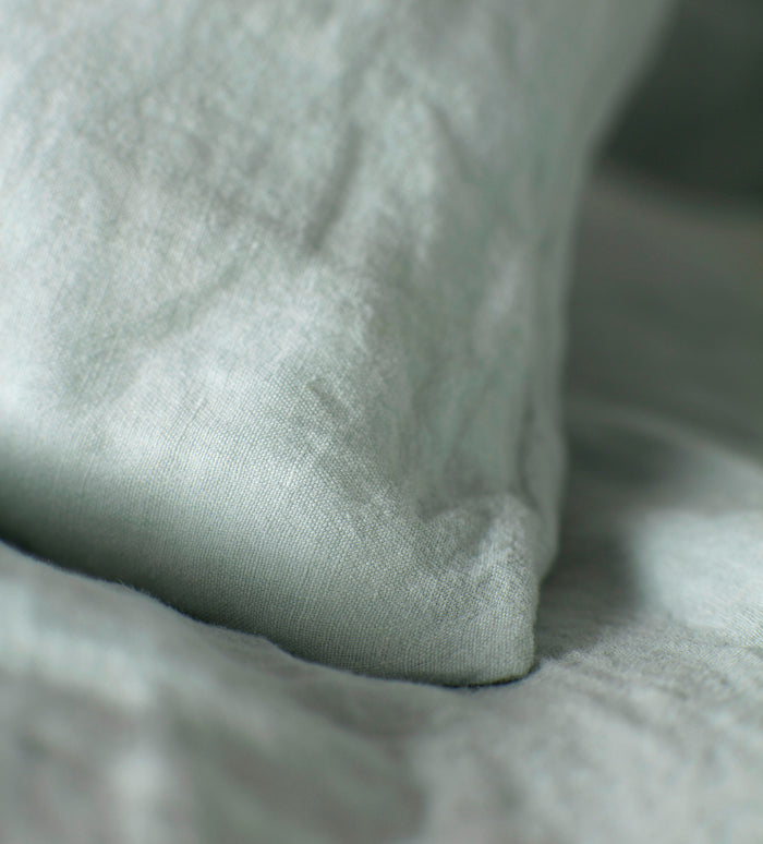Duck Egg 100% Linen Housewife Pillowcase