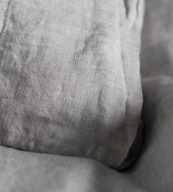 Flint Grey 100% Linen Bed Linen