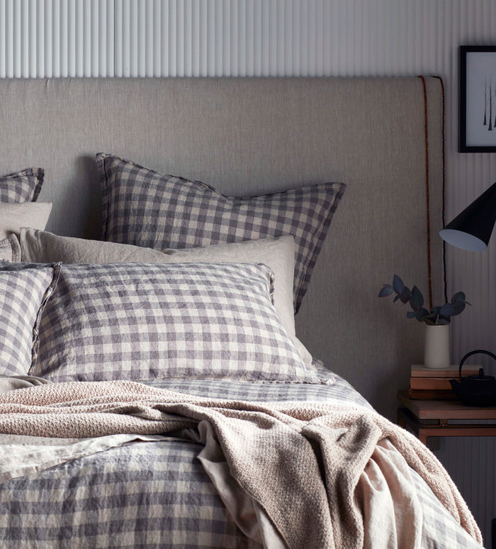 Grey Magnus 100% Linen Oxford Pillowcase