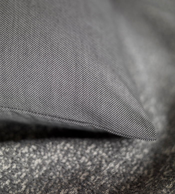 Graphite Grey Twill 100% Cotton Duvet Cover