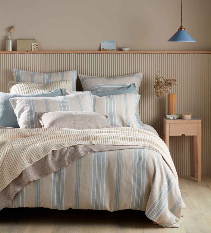 Selsey Stripe Cotton Linen Bed Linen