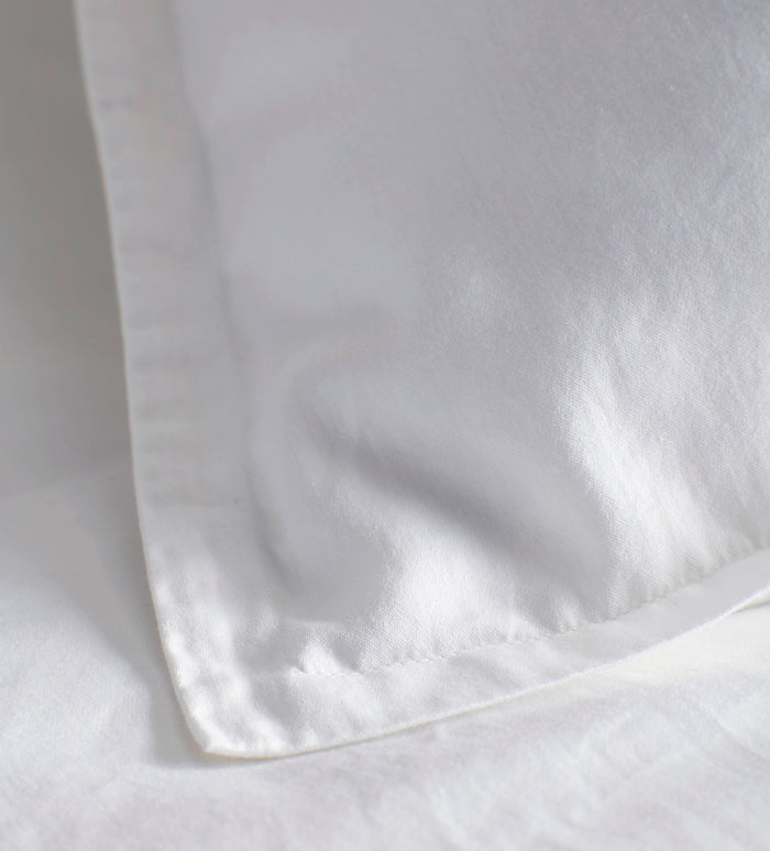White Super Soft 100% Cotton Oxford Pillowcase