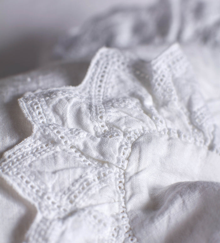 White Violet 100% Linen Oxford Pillowcase